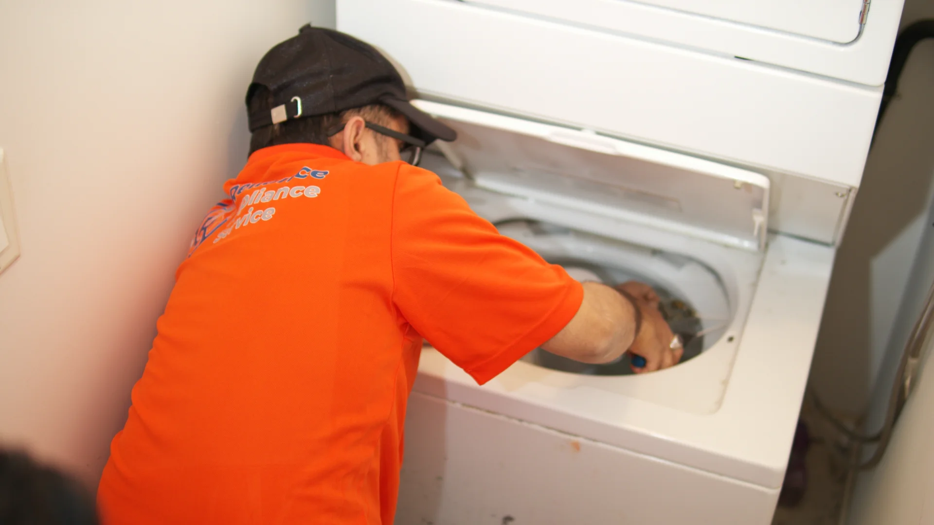 Reliance Appliance Service technician at work
